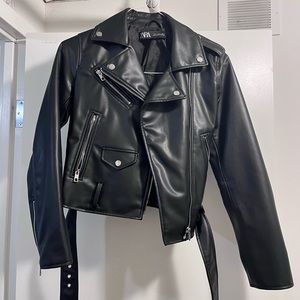 Zara leather jacket-worn once